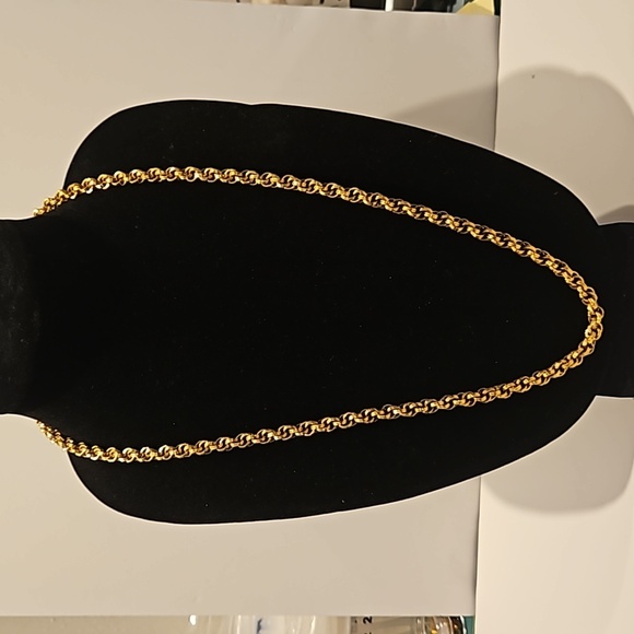 MONET 30" Rope Goldtone Ribbed Necklace - Picture 1 of 5